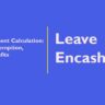 Leave Encashment Calculation: Calculation, Exemption, Types and Benefits