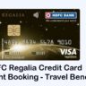 HDFC Regalia Credit Card Flight Booking - Travel Benefits