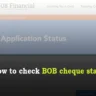 How to check BOB cheque status?