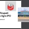 Shree Tirupati Balajee Agro IPO